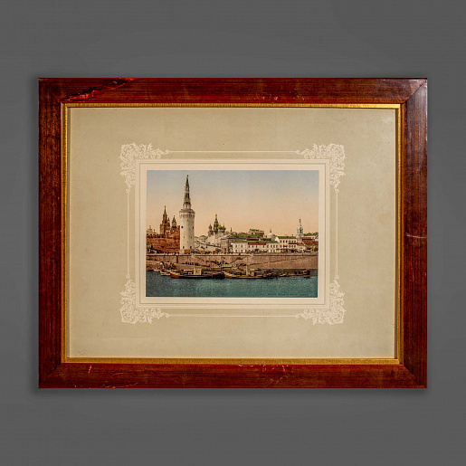 Фотохром « Москва. Красная площадь и Кремль»